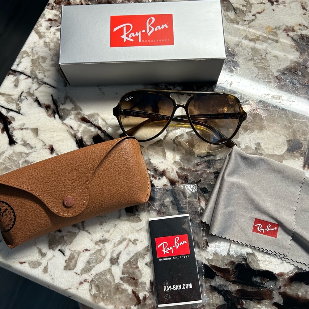 Ray Ban sunglasses CATS 5000 classic - Polished light Havana